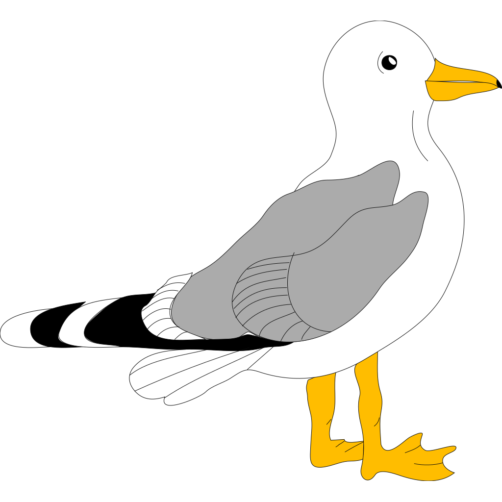 free clip art seagull cartoon - photo #14