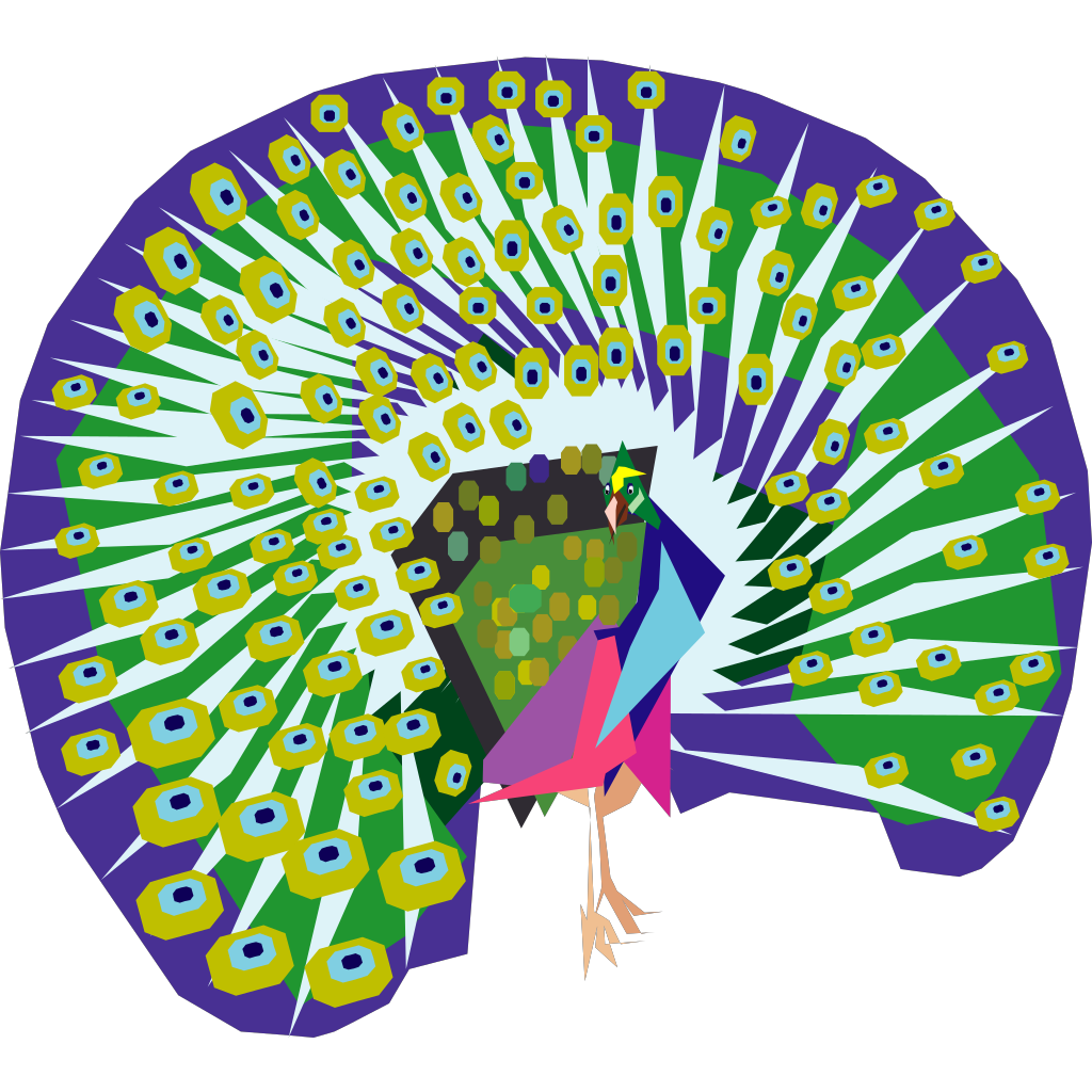 clipart of peacock logo design - photo #49