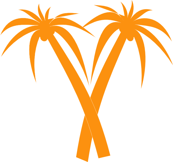 Palm Tree Curved Clip Art PNG, SVG Clip art for Web - Download Clip Art