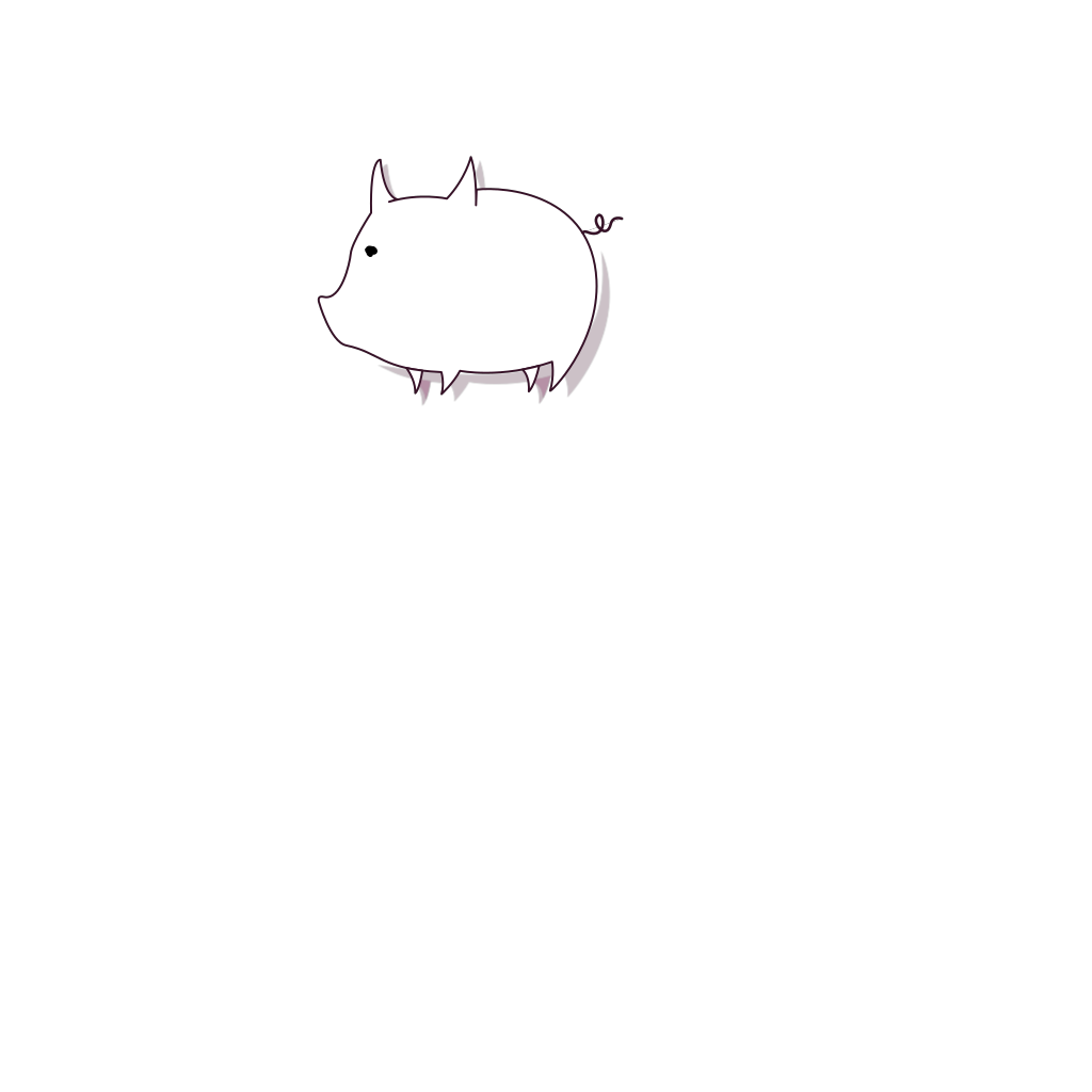 pig outline clip art - photo #18