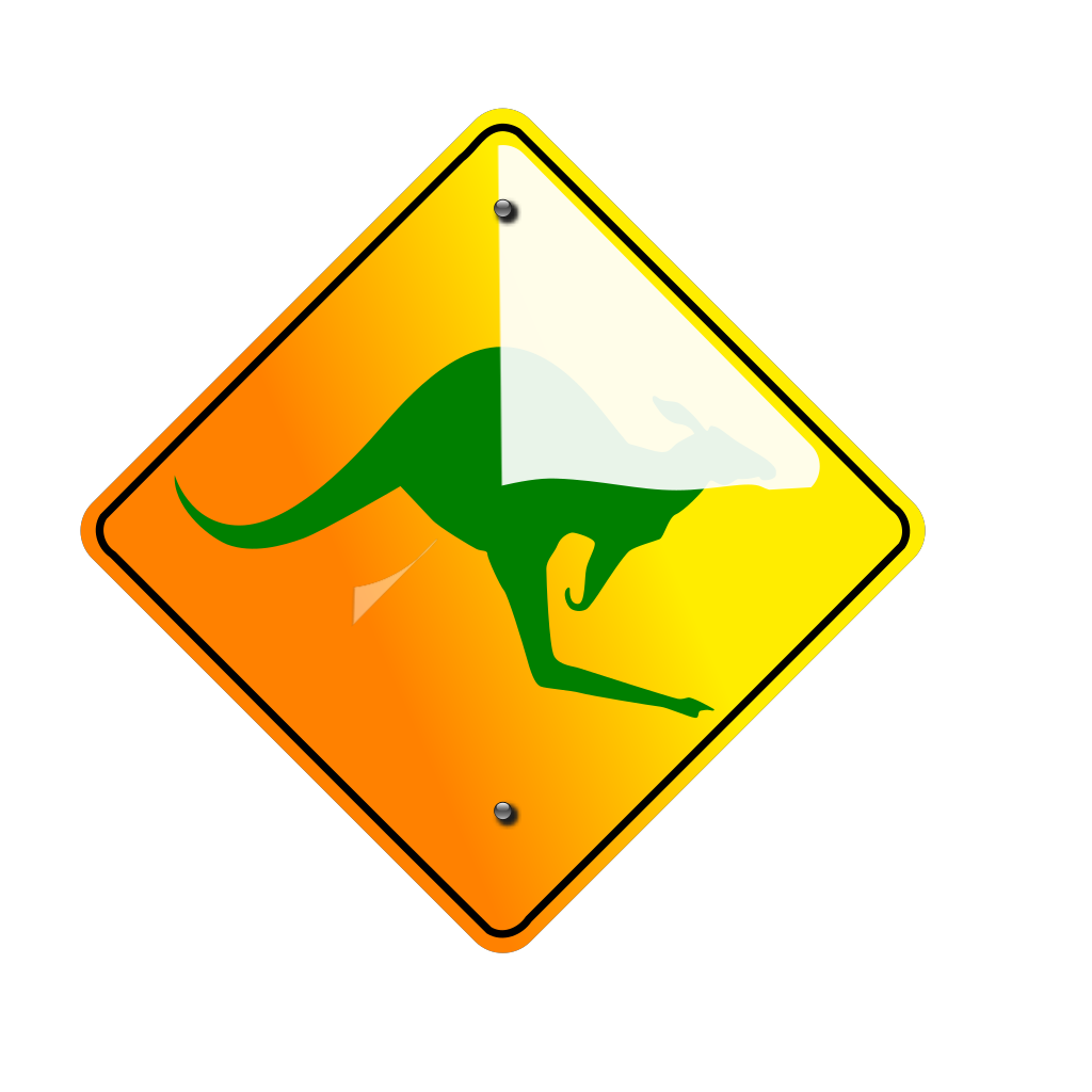 kangaroo border clipart - photo #14