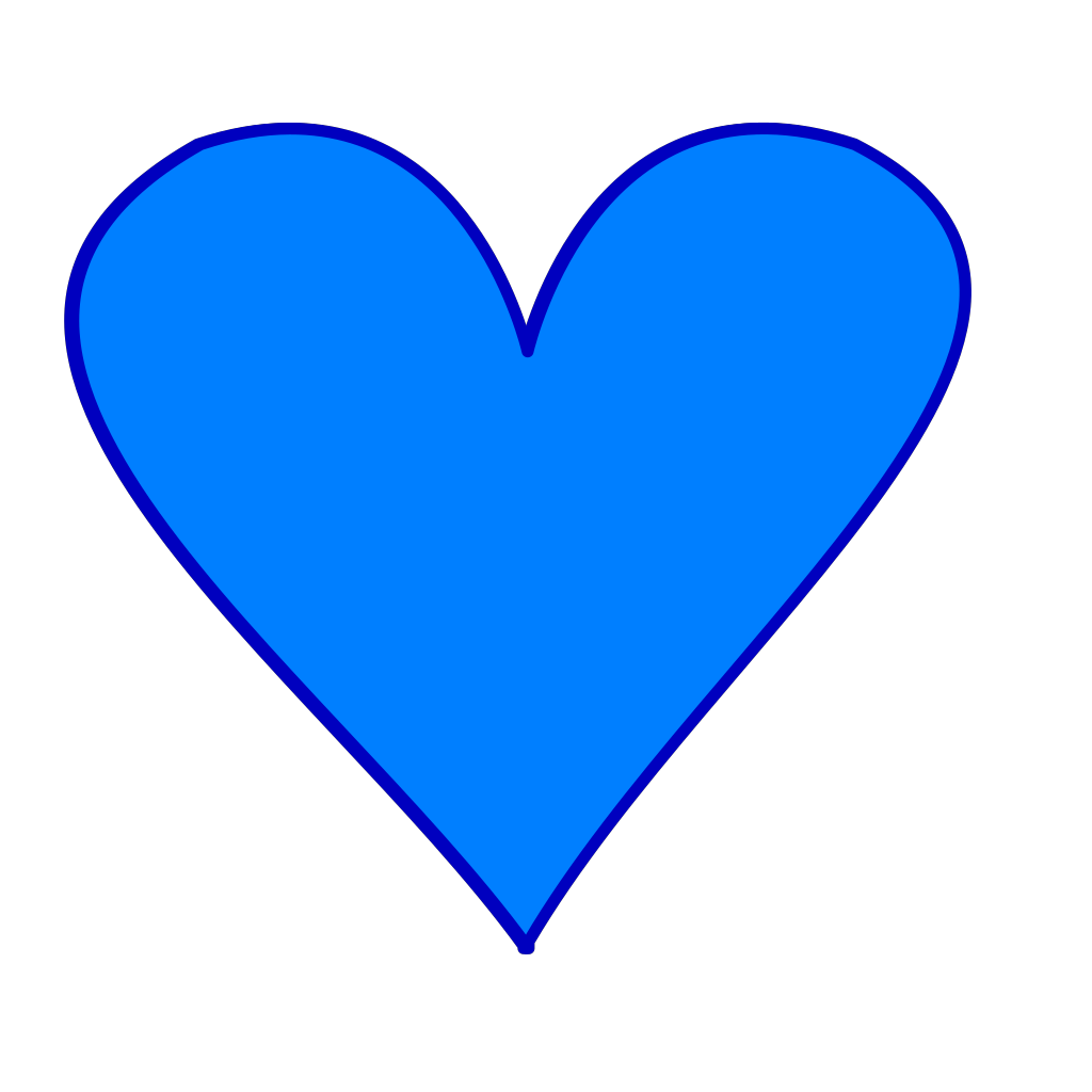 Blue Heart SVG Clip arts download - Download Clip Art, PNG Icon Arts