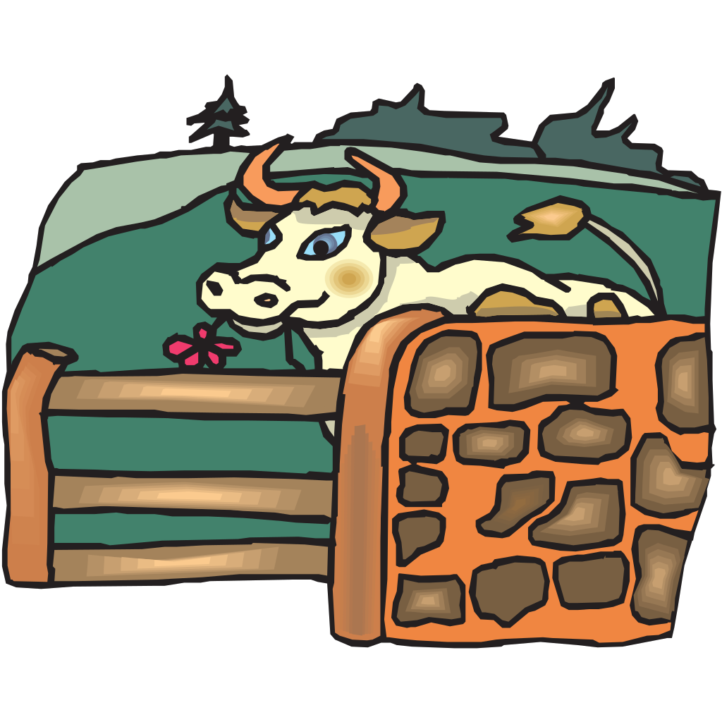 cow grazing clipart - photo #32