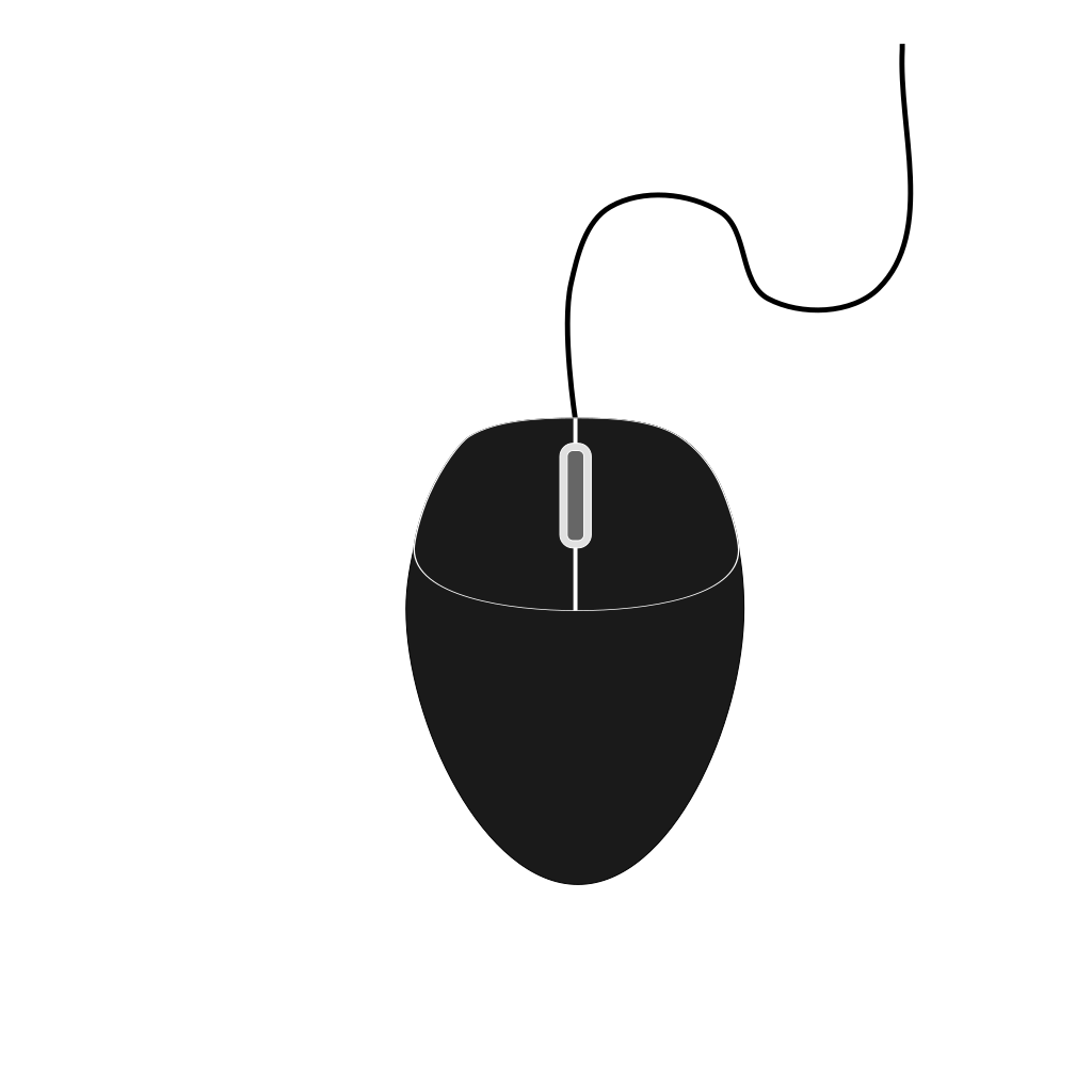 computer mouse clipart black and white - photo #27