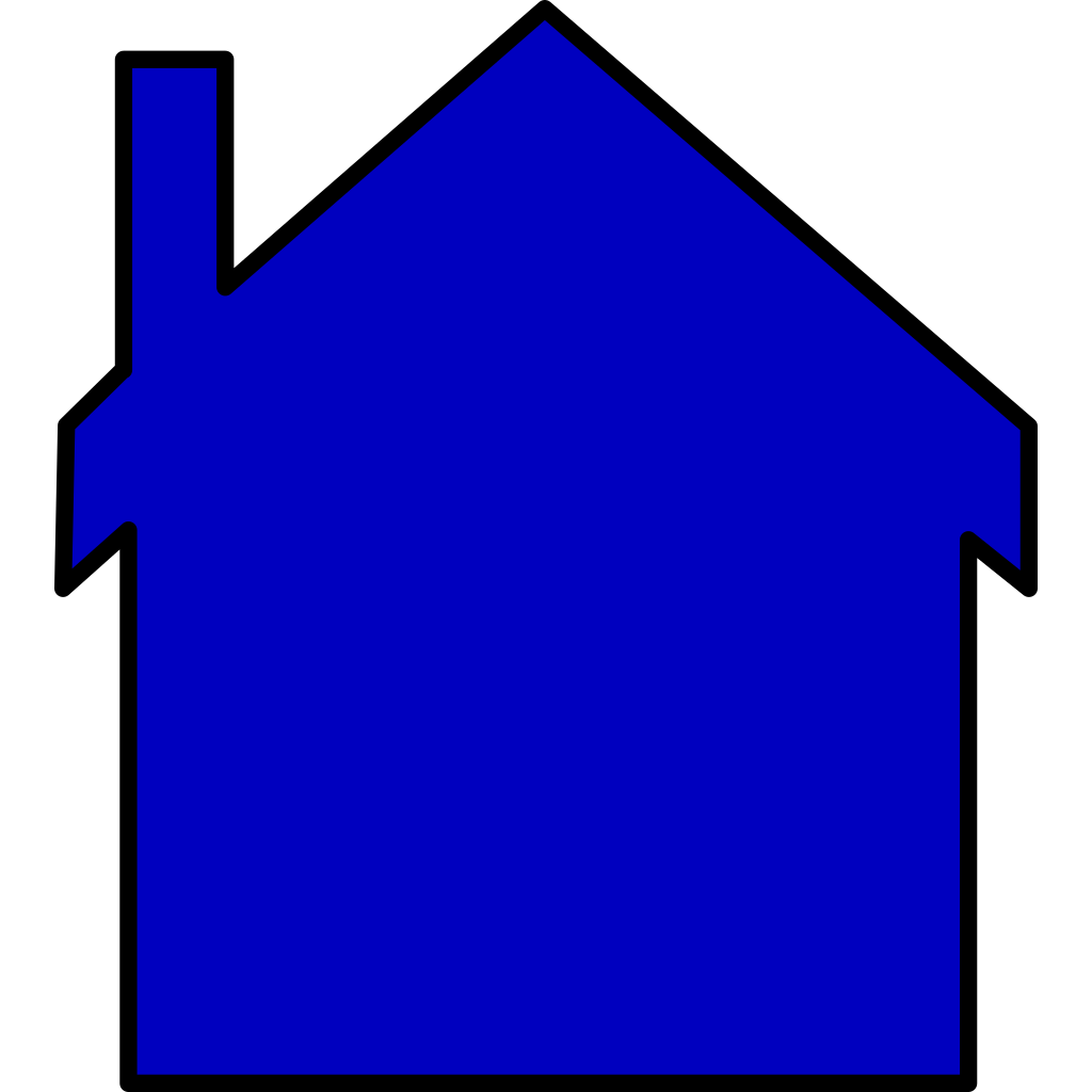 clip art blue house - photo #5