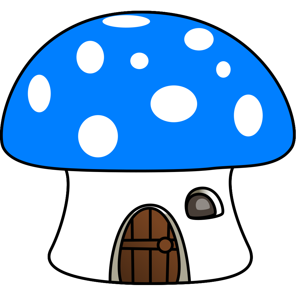 blue mushroom clipart - photo #2
