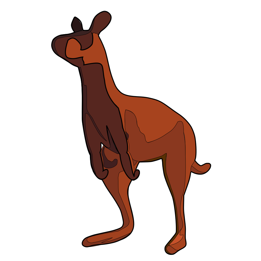 kangaroo jumping clipart - photo #47