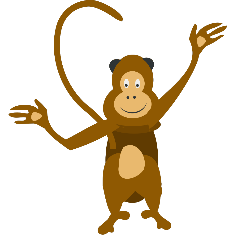 monkey clipart vector - photo #11