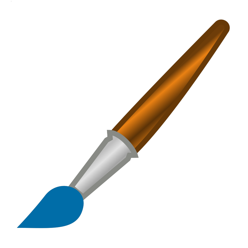 Blue Paint Brush And Can PNG, SVG Clip art for Web - Download Clip Art