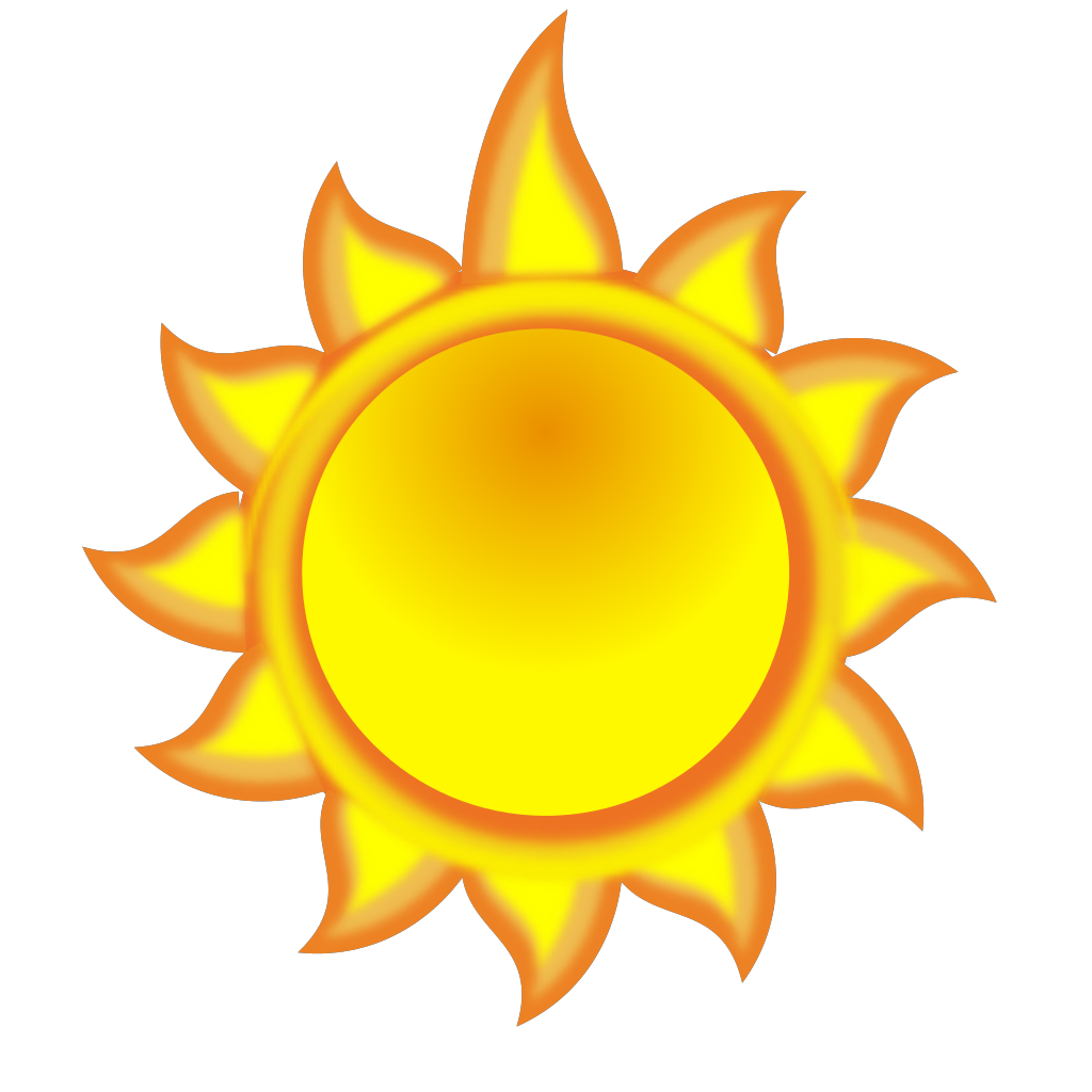 A Sun Cartoon With A Long Ray 2 PNG, SVG Clip art for Web - Download