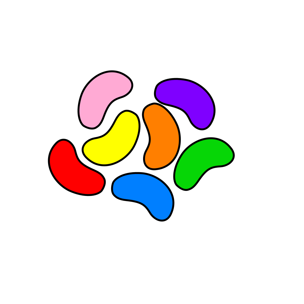 Colorful Jelly Beans SVG Clip arts download - Download Clip Art, PNG