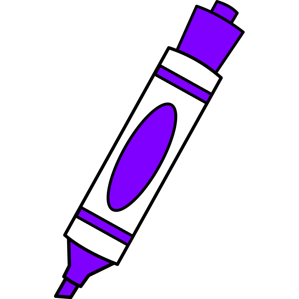Purple Coloring Marker PNG, SVG Clip art for Web Download Clip Art