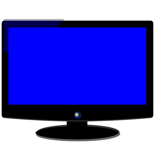 Computer Monitor - Blue PNG, SVG Clip art for Web - Download Clip Art