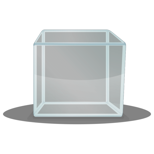 Transparent Cube PNG image