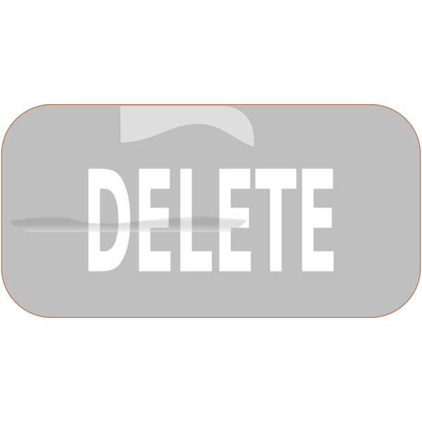 Gray Rectangle Delete Button Png Svg Clip Art For Web Download Clip
