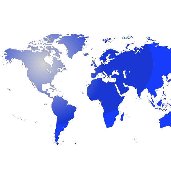 3D Globe Blue PNG image
