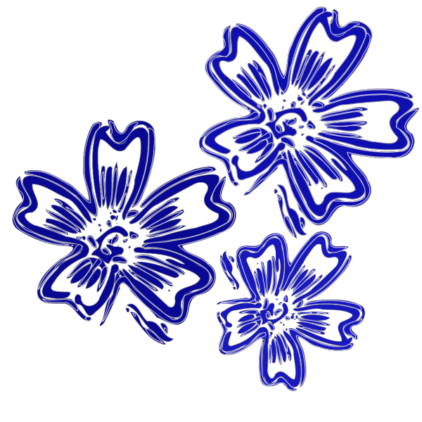 Blue Flowers PNG, SVG Clip art for Web - Download Clip Art, PNG Icon Arts