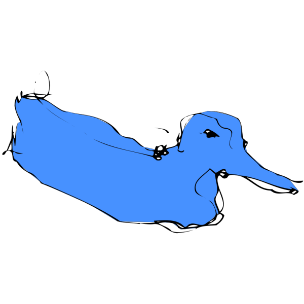 Simple Blue Duck Sketch Png Svg Clip Art For Web Download Clip Art Png Icon Arts