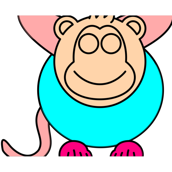 Happy Monkey PNG image