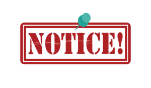 Notice PNG HD PNG image