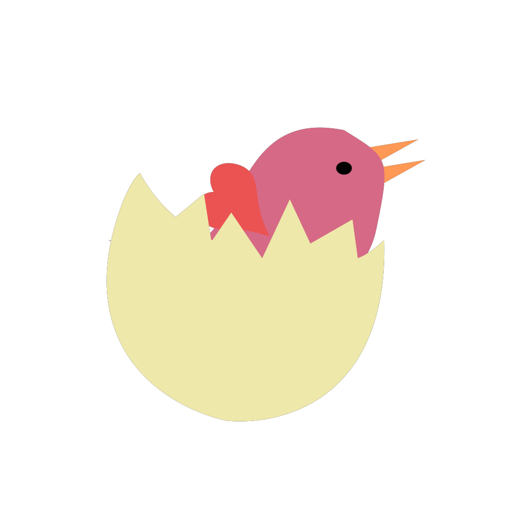 Bird In Broken Egg PNG, SVG Clip art for Web - Download Clip Art, PNG