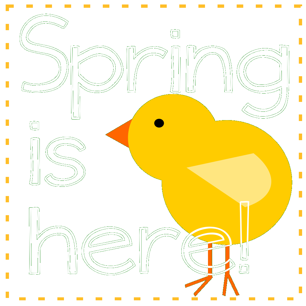 Spring Is Here Green PNG, SVG Clip art for  Download Clip Art, PNG