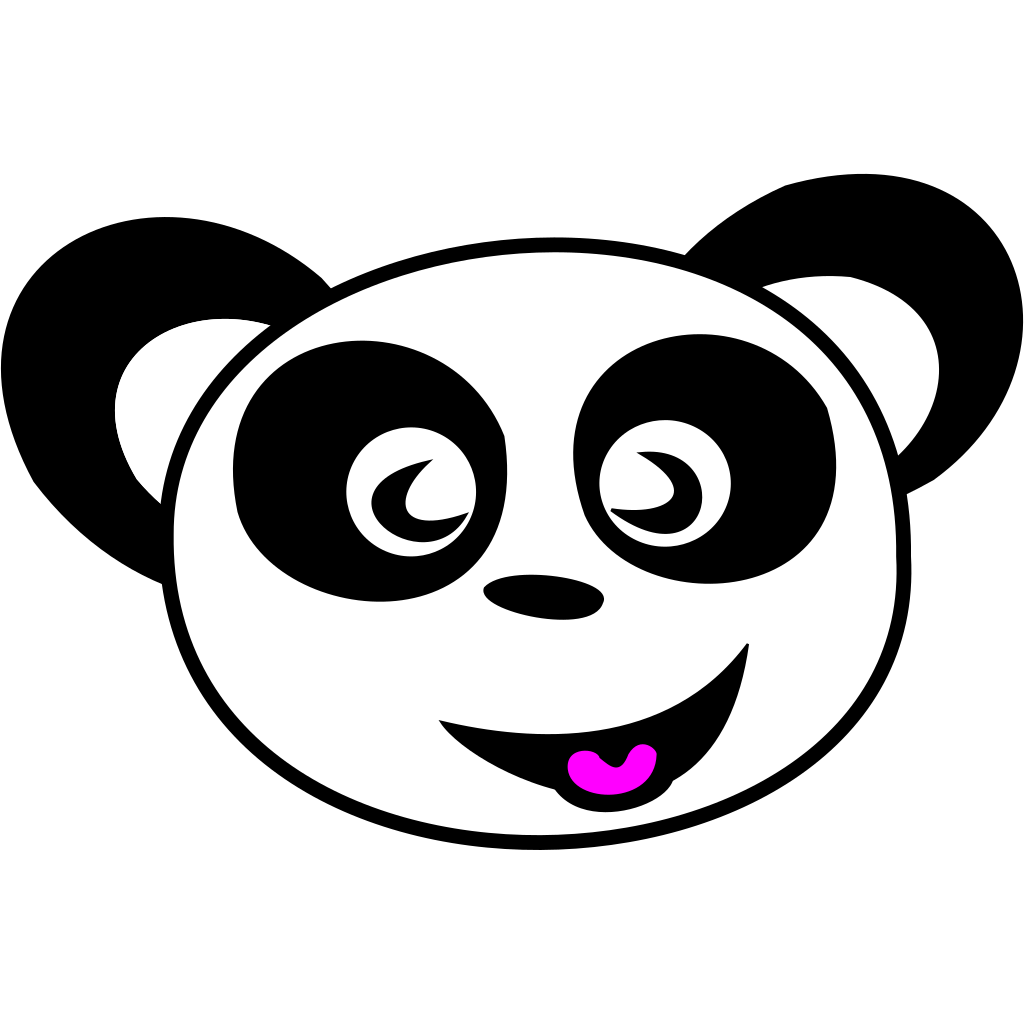 Happy Panda Face SVG Clip arts download - Download Clip Art, PNG Icon Arts
