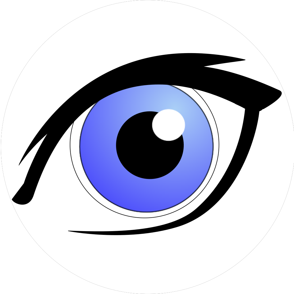 Blue Eye With Eyeliner PNG Clip arts.