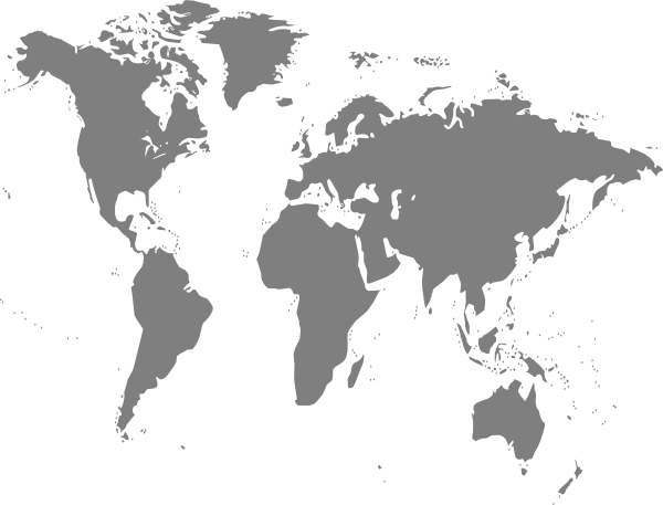 Blue World Map Clip Art PNG SVG - 13346 Blue World Map Clip Art Design