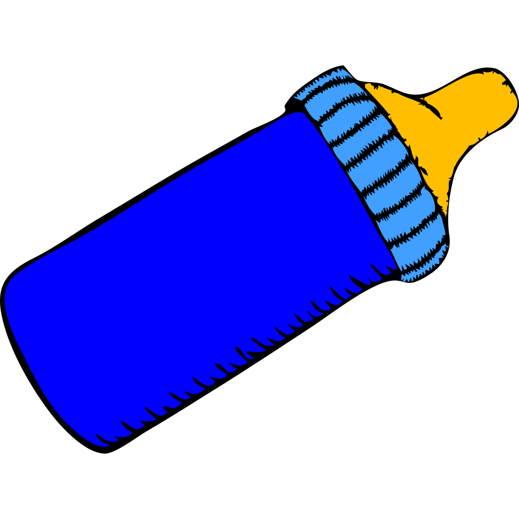 Download Baby Bottle Blue PNG, SVG Clip art for Web - Download Clip ...