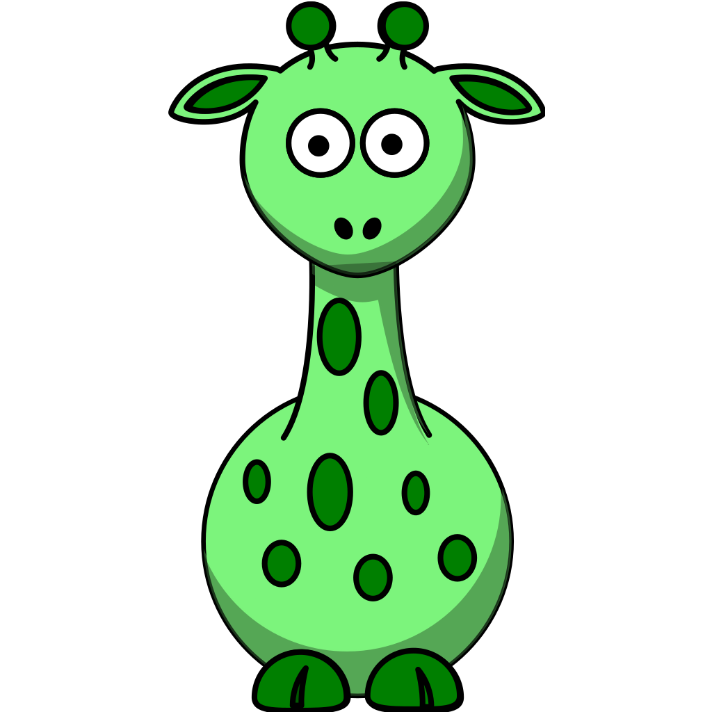 Download Green Giraffe With 12 Dots PNG, SVG Clip art for Web ...
