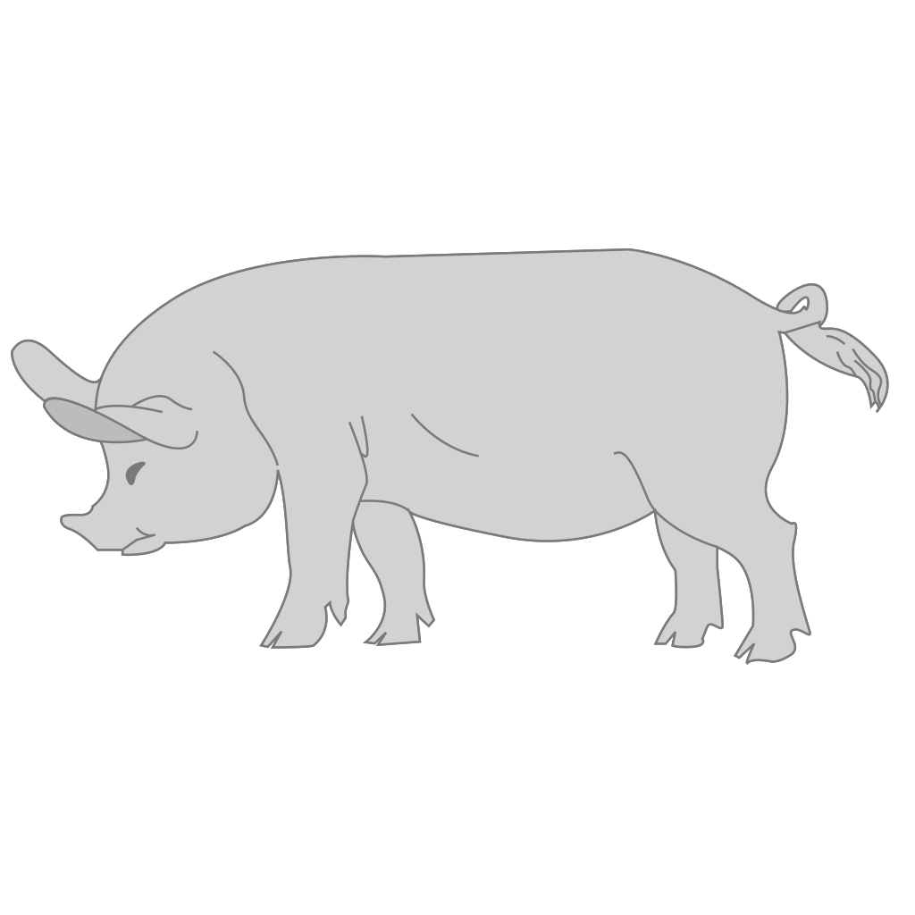 Gray Pig PNG, SVG Clip art for Web - Download Clip Art ...