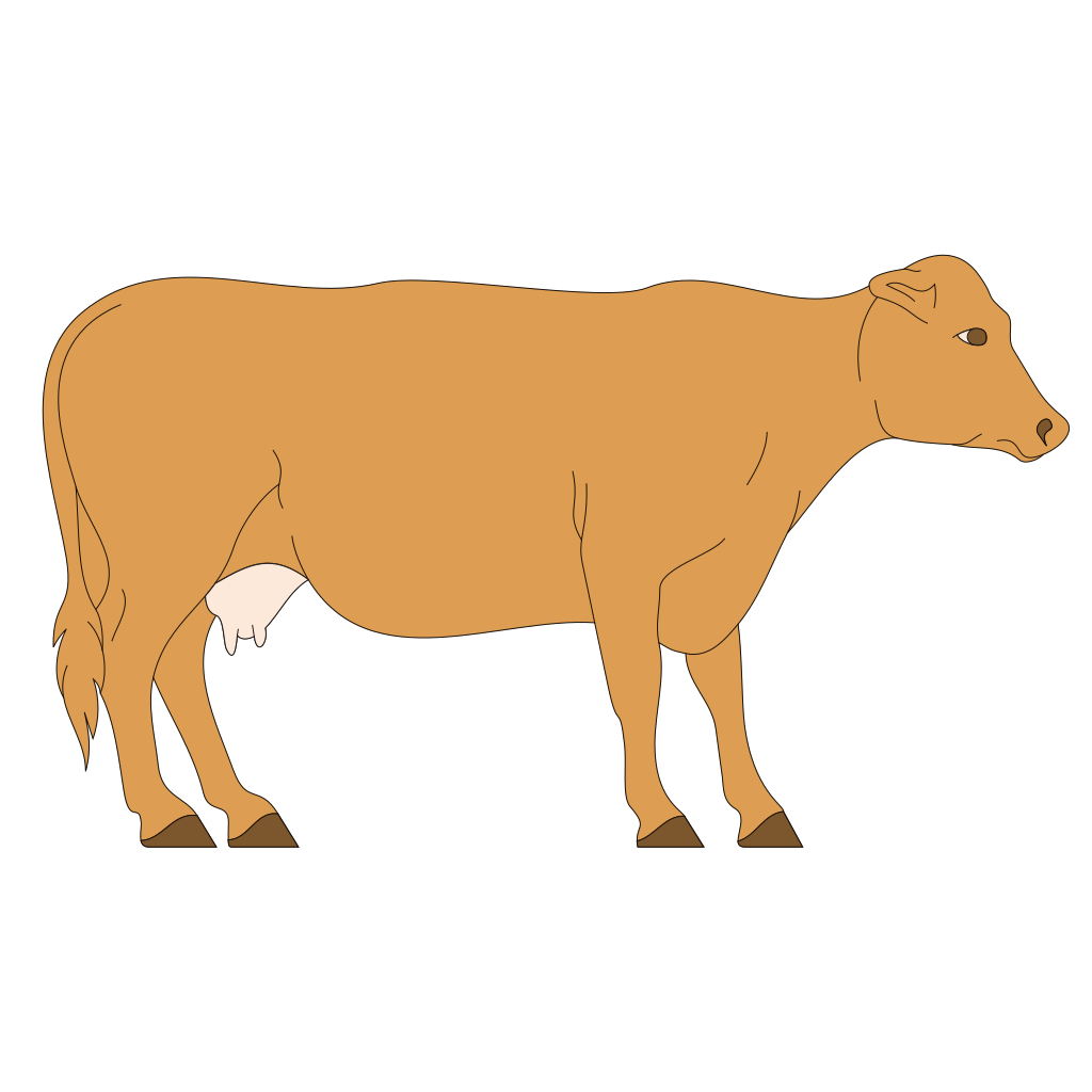 Download Brown Cow Side View PNG, SVG Clip art for Web - Download ...