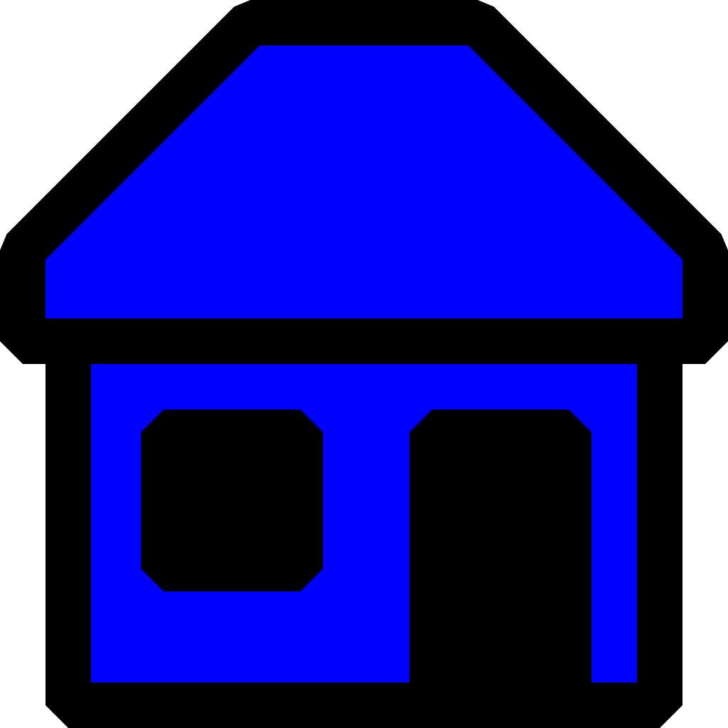 Blue House PNG, SVG Clip art for Web - Download Clip Art, PNG Icon Arts
