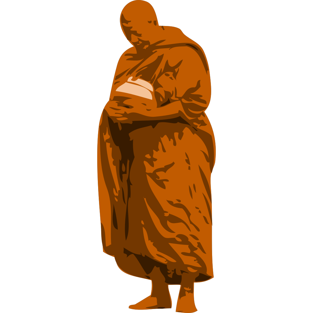 Buddhist Monk PNG, SVG Clip art for Download Clip Art, PNG Icon Arts