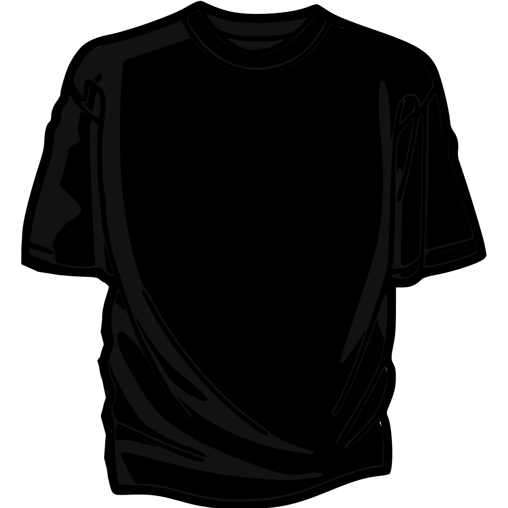 black tee shirt vector