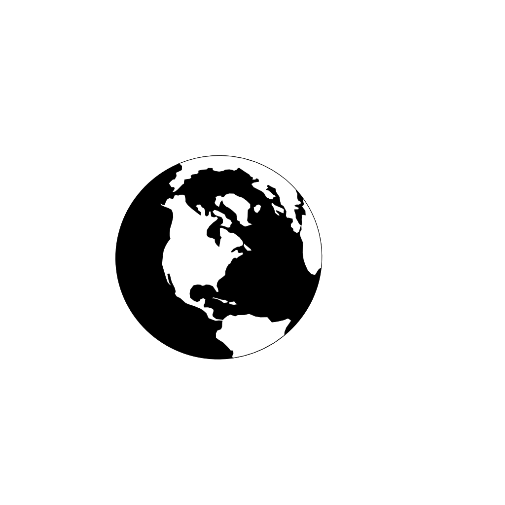 World Black And White PNG, SVG Clip art for Web - Download Clip Art