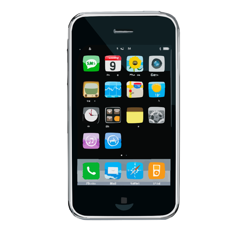 Iphone Home Button PNG, SVG Clip art for Web - Download ...