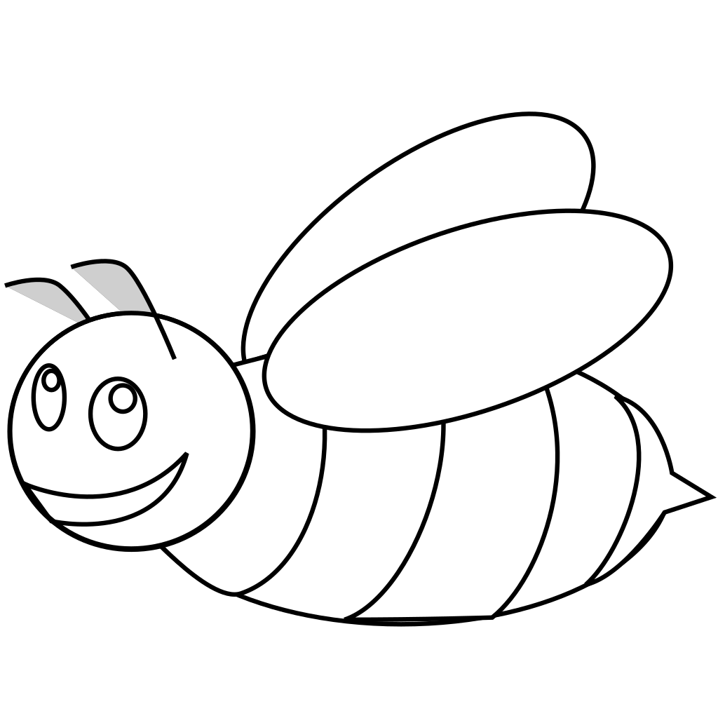 Free Free 206 Outline Bee Free Bee Kind Svg SVG PNG EPS DXF File