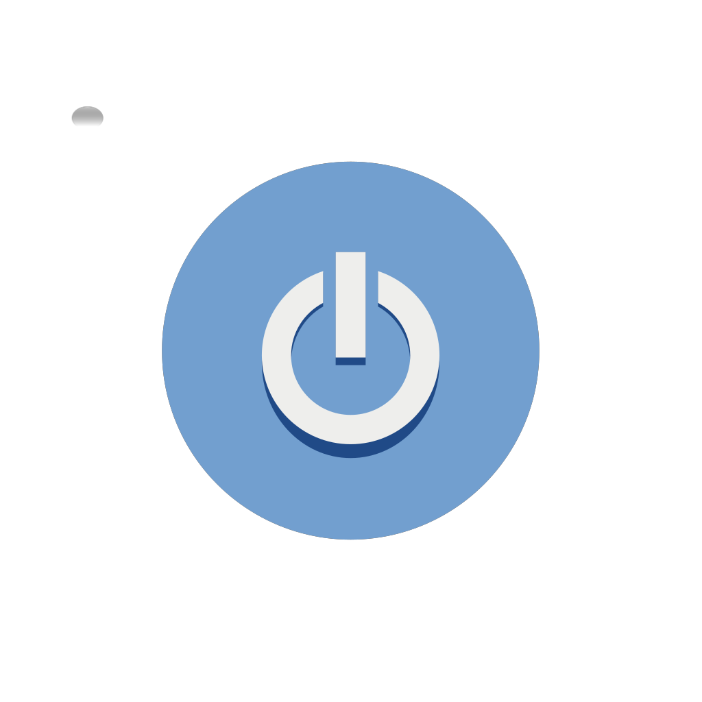 Blue Power Button PNG, SVG Clip art for Web - Download Clip Art, PNG ...