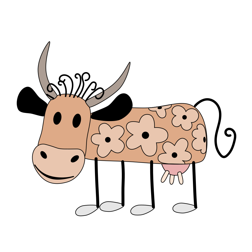 Download Cow With Flowers PNG, SVG Clip art for Web - Download Clip ...