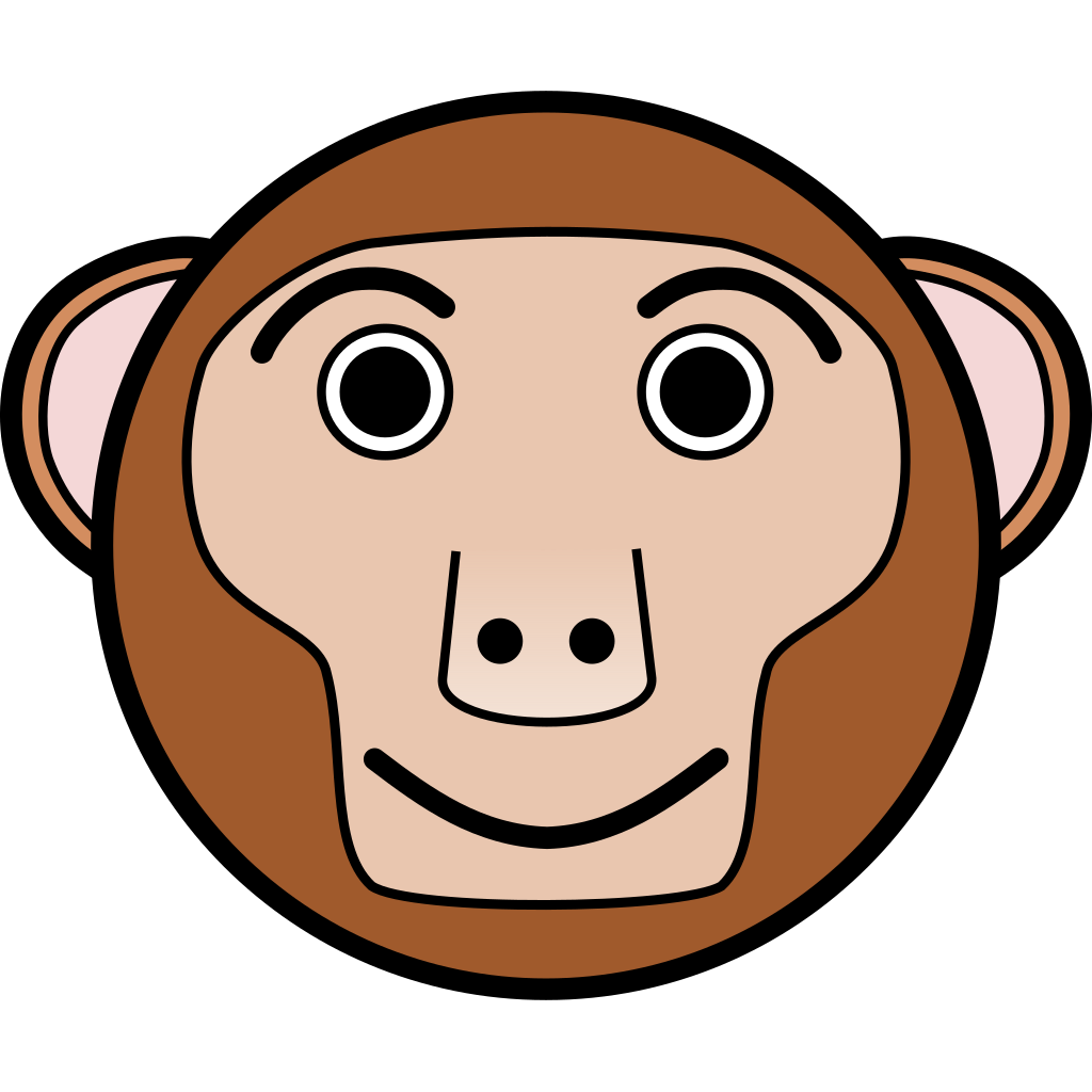 Download Circle Monkey Head PNG, SVG Clip art for Web - Download ...