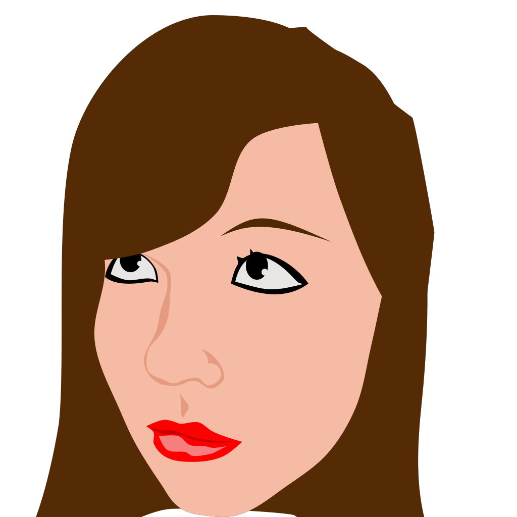 Girl - Brown Hair PNG, SVG Clip art for Web - Download Clip Art, PNG ...