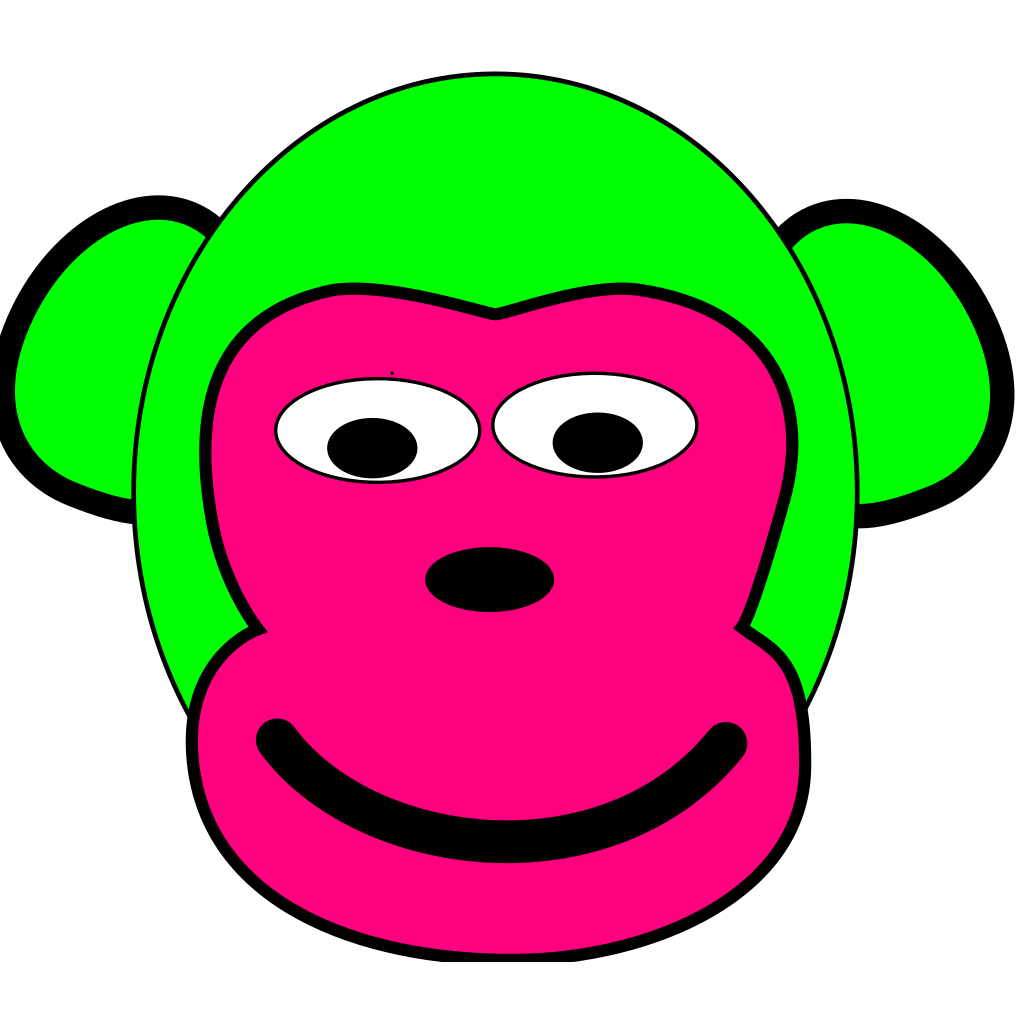 Download Green And Pink Monkey PNG, SVG Clip art for Web - Download ...