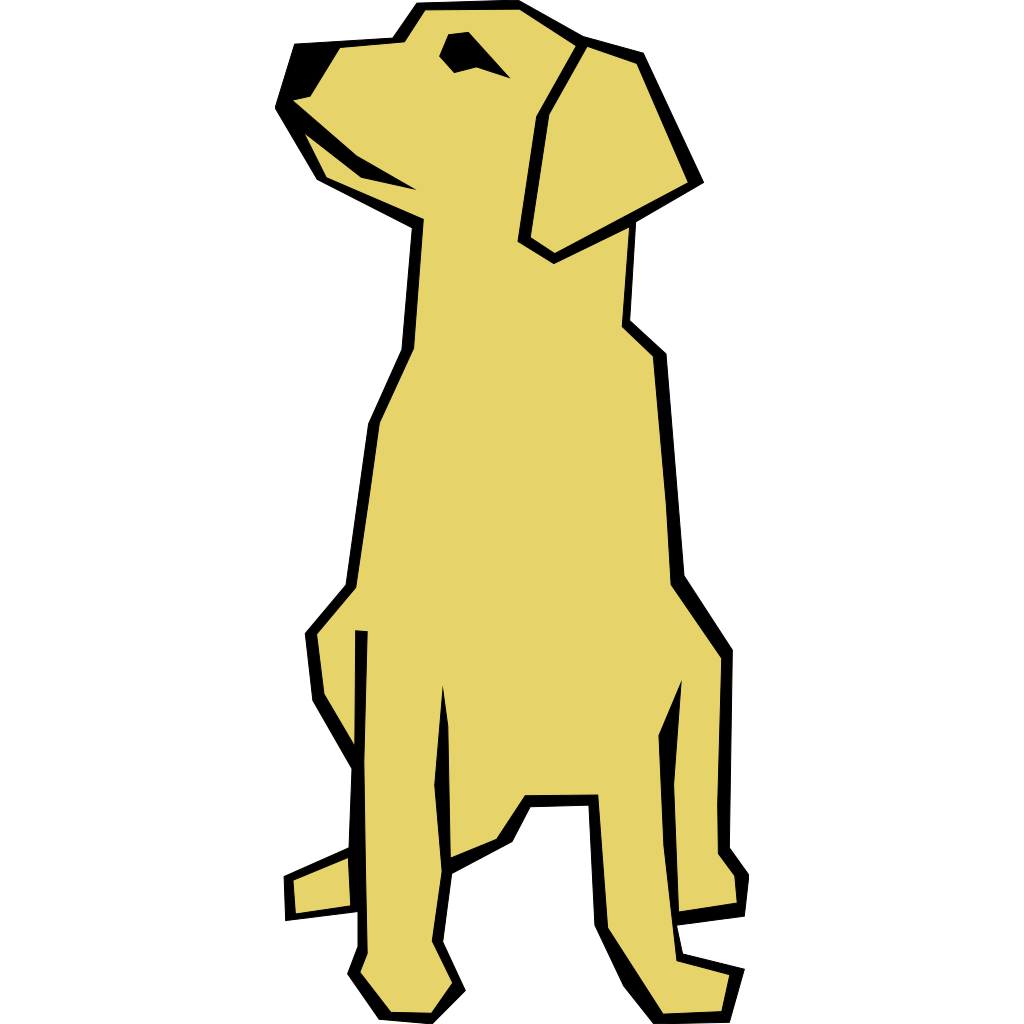 Dog Simple Drawing In Color PNG, SVG Clip art for Web - Download Clip