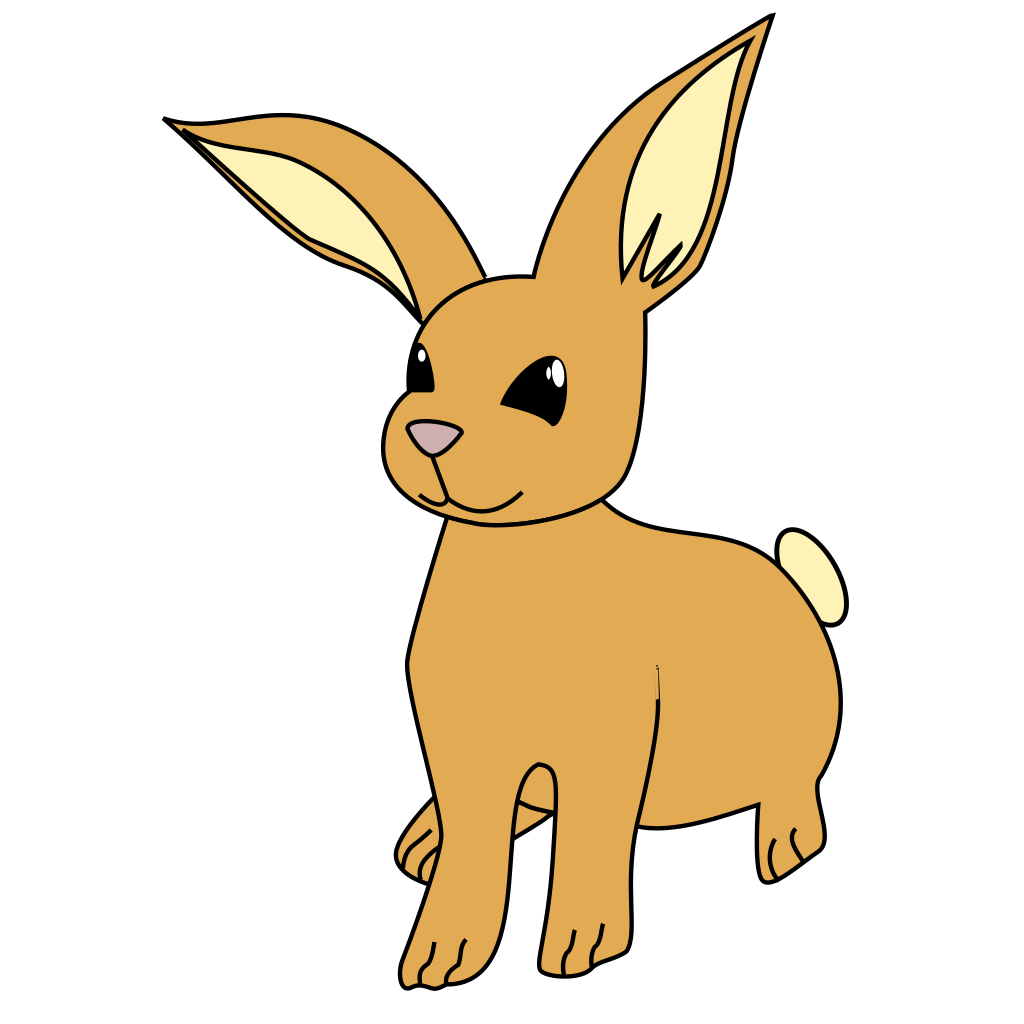 Brown Cartoon Bunny PNG, SVG Clip art for Web - Download Clip Art, PNG