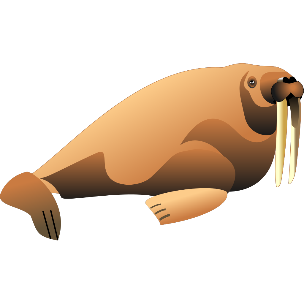 Brown Shaded Walrus Png Svg Clip Art For Web Download Clip Art Png