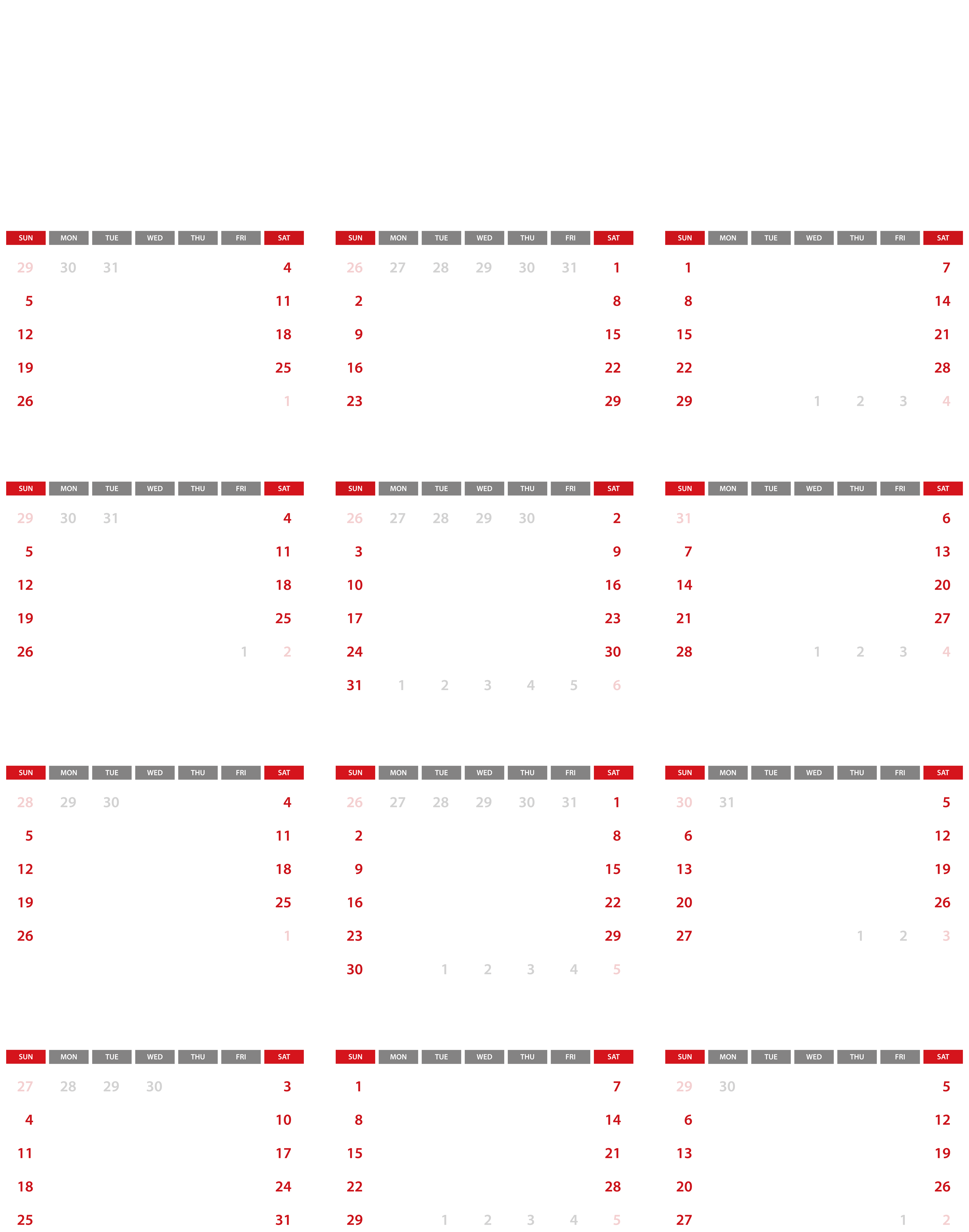 2020 Calendar Download PNG Image SVG Clip arts