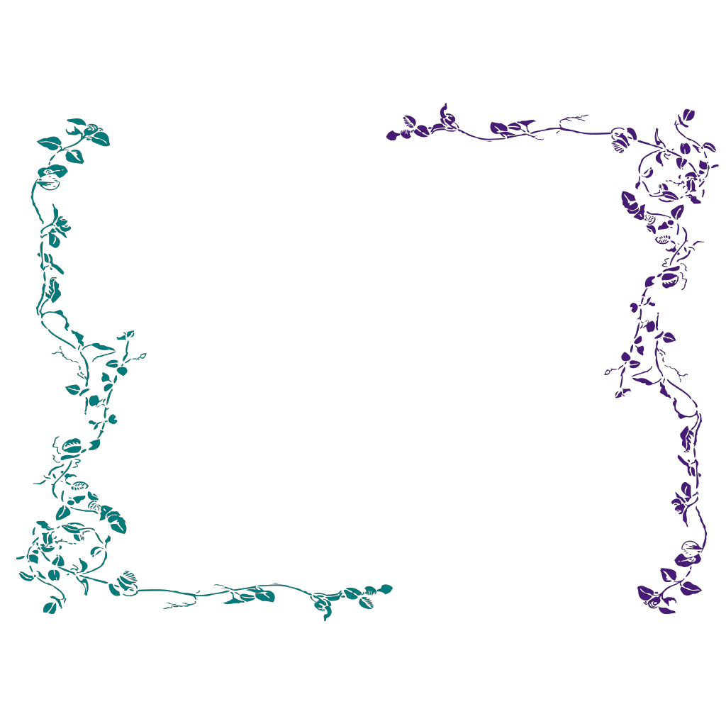 Blue Fade Vine Border PNG, SVG Clip art for Web - Download Clip Art