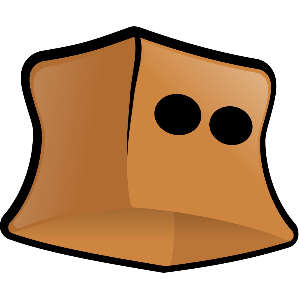 Paper Bag With Eye Holes PNG, SVG Clip art for Web - Download Clip Art